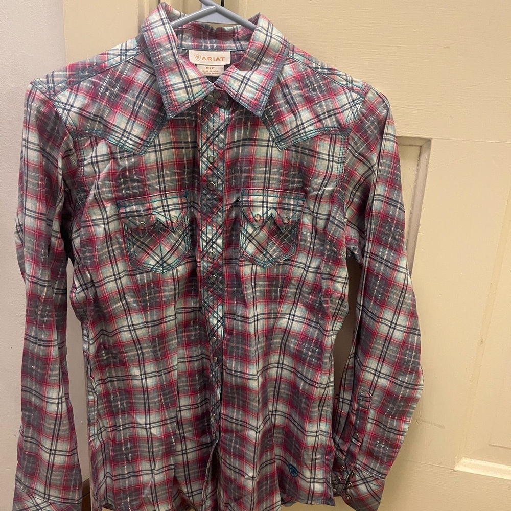 Ariat New With Tags Snap Plaid Shirt